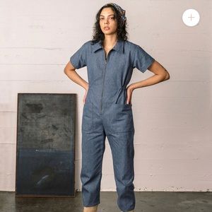 Noble Upcycled Denim Utility Suit